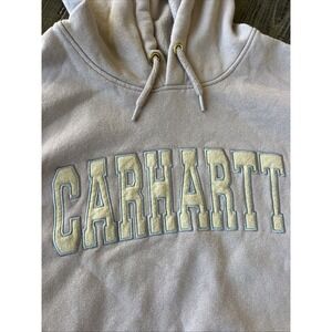 Carhartt  Spellout Hoodie Sweatshirt Mens Size 2XL Loose Fit Embroidered Read!!!